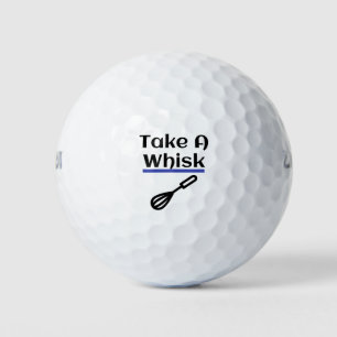 Nehmen Sie einen Whisk Baking Pub Kochen Geschenk Golfball