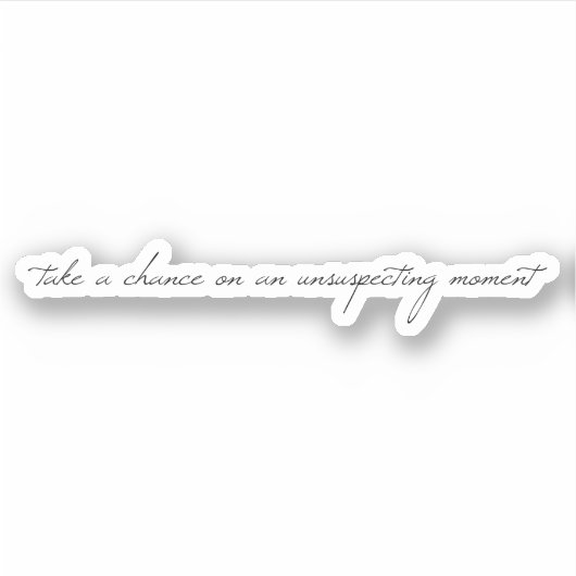 Nehmen Sie einen zufälligen Vinyl-Aufkleber nach M Aufkleber (Vorderseite)