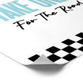 Nehmen Sie eines für die Road Red Race Car Favorit Poster (Ecke)