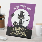 Nehmen Sie einfach ein halbes Schwarz-Katzen-Bonbo Sockelschild (In Situ)