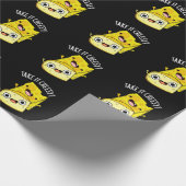Nehmen Sie es Cheesy Funny Food Puff Dark BG Geschenkpapier (Ecke)