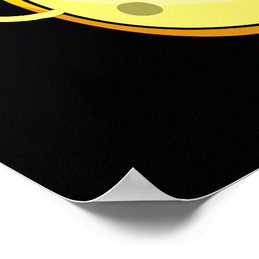 Nehmen Sie es Cheesy Funny Food Puff Dark BG Poster (Ecke)