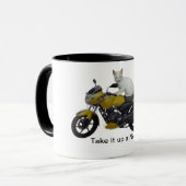 Nehmen Sie es herauf eine Kerben-Tasse Tasse (Vorderseite Links)