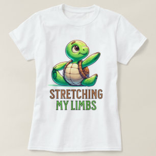 Nehmen Sie es langsam: Adorable Turtle Yoga T-Shirt