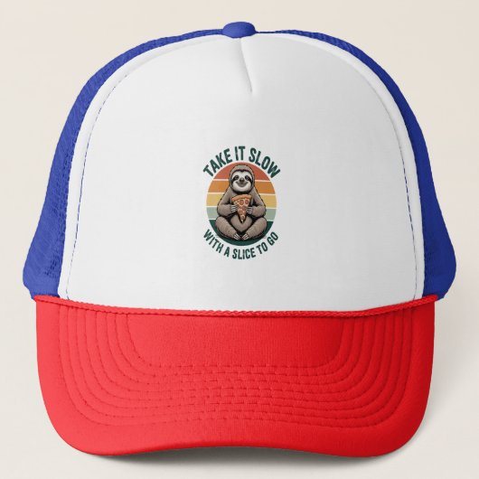 Nehmen Sie es langsam mit einem Slip zum Gehen Truckerkappe (Vorderseite)