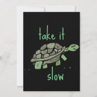 Nehmen Sie es Langsam Niedliche Schildkröte Motivi