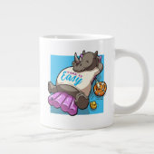 Nehmen Sie es leicht entspannt Rhino Funny Pool Ca Jumbo-Tasse (Rechts)