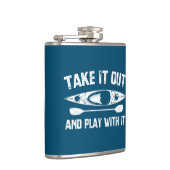 Nehmen Sie es raus und spielen Sie mit ihm Kayak Flachmann (Rechts)