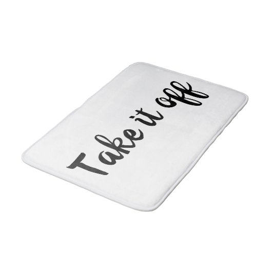 Nehmen Sie es von Bath Mat ab Badematte (Schrägansicht)