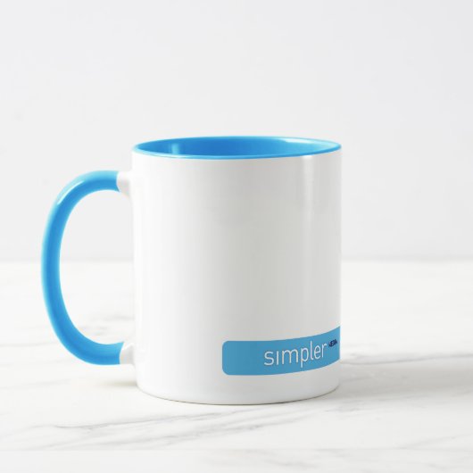 Nehmen Sie es zum blauen Raum Tasse (Links)