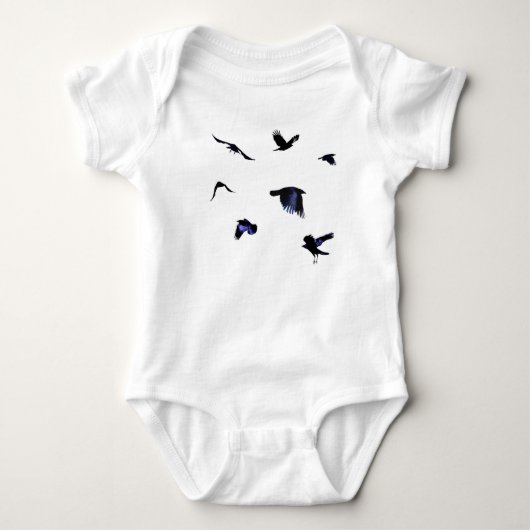 Nehmen Sie Flight Crow Baby Strampler (Vorderseite)