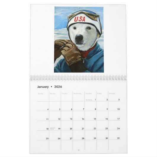 Nehmen Sie Flug im neuen Jahr Kalender (Jan 2026)