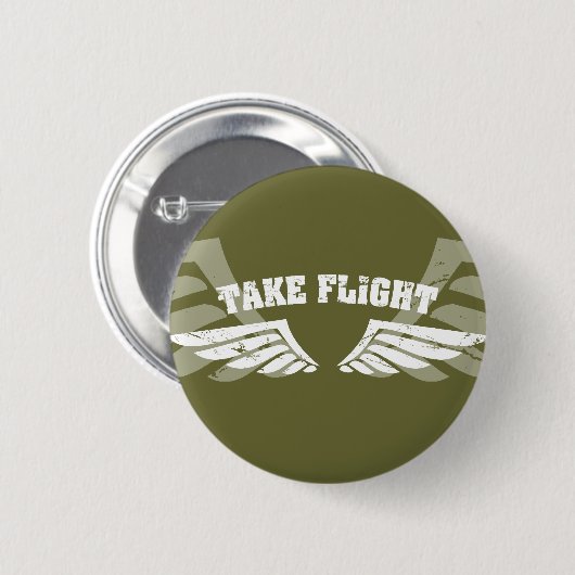 Nehmen Sie Flug-Luftfahrt-Flügel Button (Vorne & Hinten)