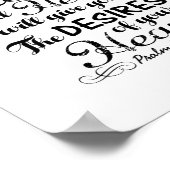 Nehmen Sie Freude im Lord Psalm 37 4 Bibelverse Poster (Ecke)