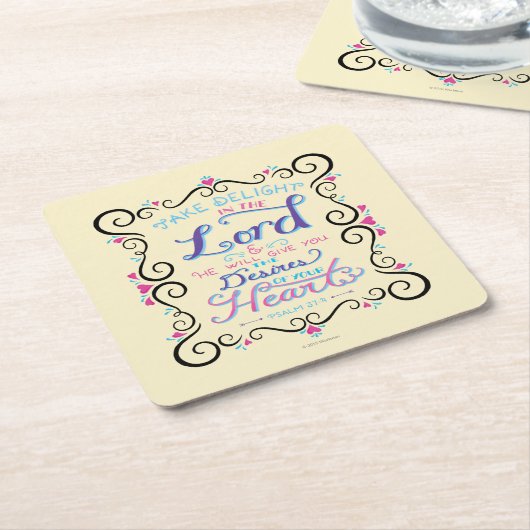 Nehmen Sie Freude im Lord Rechteckiger Pappuntersetzer (angewinkelt)