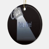 Nehmen Sie fünf! Keramik Ornament (Links)