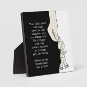 Nehmen Sie Gottes Hand Fotoplatte (Vorderseite)