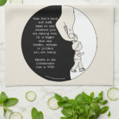 Nehmen Sie Gottes Hand Geschirrtuch (Gefaltet)