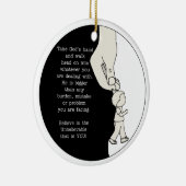 Nehmen Sie Gottes Hand Keramik Ornament (Rechts)