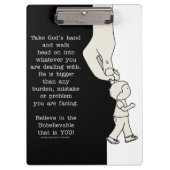 Nehmen Sie Gottes Hand Klemmbrett (Vorderseite)