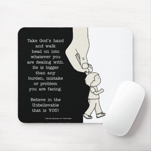 Nehmen Sie Gottes Hand Mousepad (Mit Mouse)