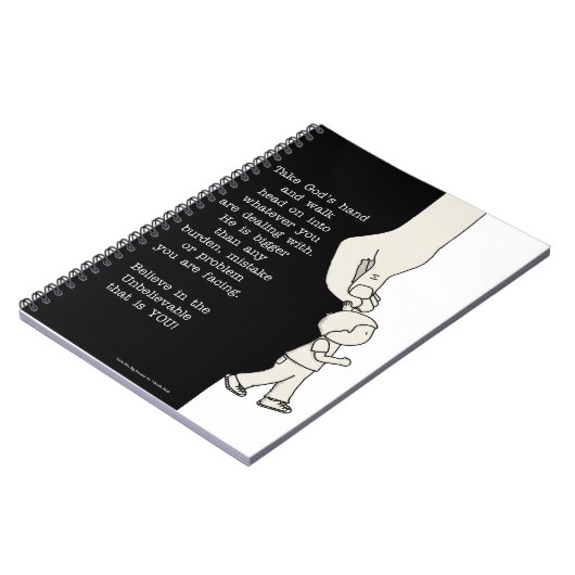 Nehmen Sie Gottes Hand Notizblock (Linke Seite)