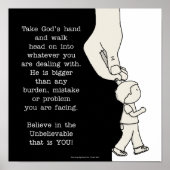 Nehmen Sie Gottes Hand Poster (Vorne)