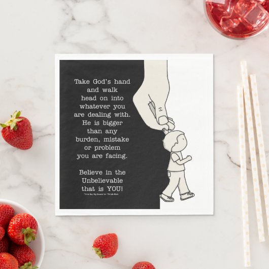 Nehmen Sie Gottes Hand Serviette (Beispiel)