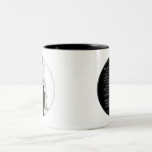 Nehmen Sie Gottes Hand Zweifarbige Tasse (Mittel)