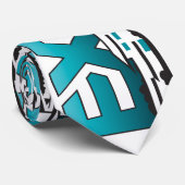 Nehmen Sie Grundstück-aquamarine Krawatte heraus (Gerollt)