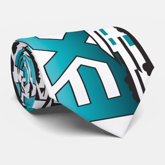 Nehmen Sie Grundstück-aquamarine Krawatte heraus (Gerollt)