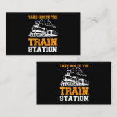 Nehmen Sie ihn zum Bahnhof 5 Visitenkarte (Vorne/Hinten)