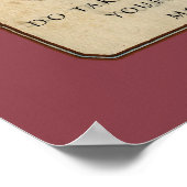 Nehmen Sie Ihr Arzneimittel Poster (Ecke)