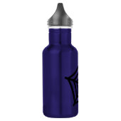 Nehmen Sie Ihr Getränk in einem blauen Ambiente mi Edelstahlflasche (Links)