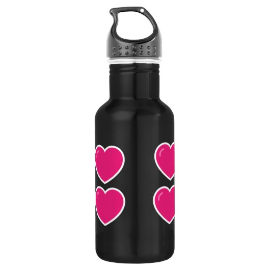 Nehmen Sie Ihr Getränk in einem schwarzen Stil mit Edelstahlflasche (Rückseite)