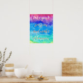 Nehmen Sie Ihre Leidenschaft und lassen Sie sie zu Poster (Küche)