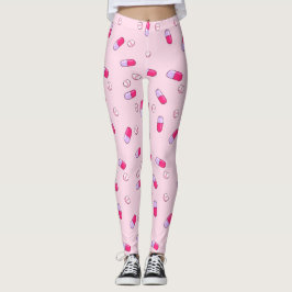 Nehmen Sie Ihre Medizin-Leggings (Rosa) Leggings