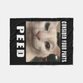 Nehmen Sie Ihre Pants Ping Alberne Katze Männer Fr Fleecedecke (Vorderseite (Horizontal))