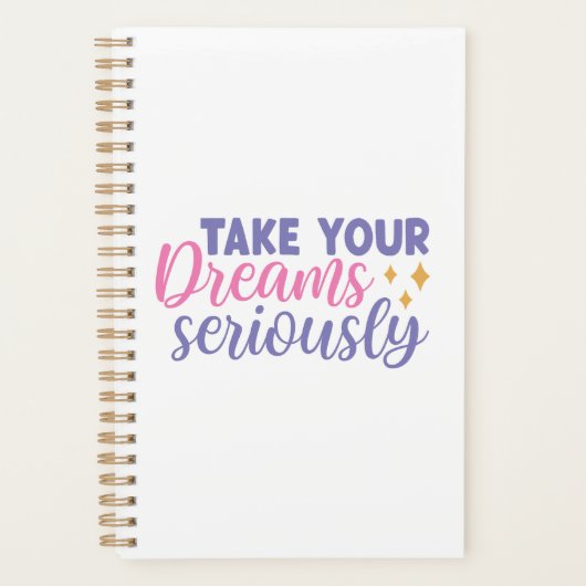 Nehmen Sie Ihre Träume ernst Planer (Vorderseite)