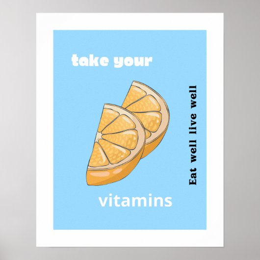 Nehmen Sie Ihre Vitamine Poster (Vorne)