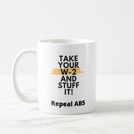 Nehmen Sie Ihre W-2 und Stuff It Tasse (Links)