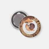 Nehmen Sie Ihre Zeit Pilzschnecke Magnet (Vorderseite/Rückseite)