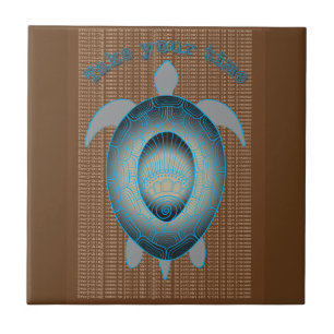 Nehmen Sie Ihre Zeit Schildkröte motivierend Zitat Fliese