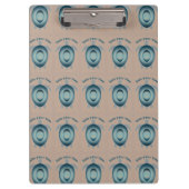 Nehmen Sie Ihre Zeit Schildkröte motivierend Zitat Klemmbrett (Vorderseite)