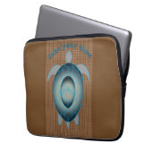 Nehmen Sie Ihre Zeit Schildkröte motivierend Zitat Laptopschutzhülle (Vorderseite Links)