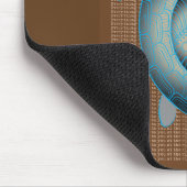 Nehmen Sie Ihre Zeit Schildkröte motivierend Zitat Mousepad (Ecke)