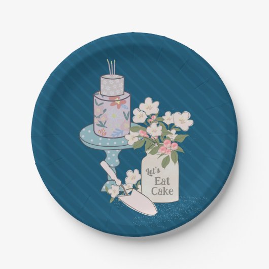 Nehmen Sie Ihren Geburtstag mit! Pappteller (Vorderseite)