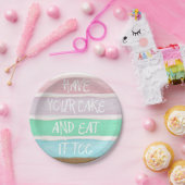 Nehmen Sie Ihren Kuchen! Pappteller (Party)