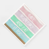 Nehmen Sie Ihren Kuchen! Serviette (Ecke)