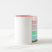 Nehmen Sie Ihren Kuchen! Zweifarbige Tasse (Mittel)
